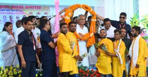 कर्मा जयंती समारोह में शामिल हुए मुख्यमंत्री के द्वारा कुम्हारी में साहू समाज की सामुदायिक भवन के लिए 50 लाख रूपए की घोषणा