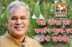  मुख्यमंत्री बघेल की घोषणा पर अमल शुरू... बस्तर में अब रेशम मिशन के तहत रैली कोसा का समर्थन मूल्य पर होगी खरीदी