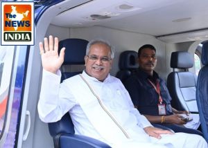 मुख्यमंत्री बैकुंठपुर विधानसभा में भेंट मुलाकात कार्यक्रम के पहले पड़ाव ग्राम- पोंड़ी के हेलिपैड पहुंचे..