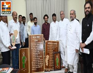 मुख्यमंत्री से शिल्पकार श्री वर्मा ने की सौजन्य मुलाकात