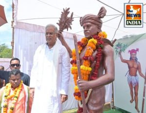  मुख्यमंत्री ने किया झाड़ा सिरहा की प्रतिमा का अनावरण