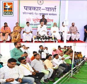 मुख्यमंत्री श्री भूपेश बघेल का प्रेसवार्ता : शिवरीनारायण