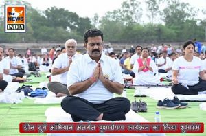 ग्रीन दुर्ग अभियान अंतर्गत वृक्षारोपण कार्यक्रम का किया शुभारंभ