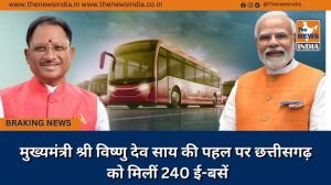 मुख्यमंत्री श्री विष्णु देव साय की पहल पर छत्तीसगढ़ को मिलीं 240 ई-बसें
