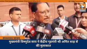 मुख्यमंत्री विष्णुदेव साय ने केंद्रीय गृहमंत्री श्री अमित शाह से की मुलाकात