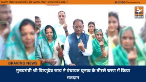 मुख्यमंत्री श्री विष्णुदेव साय ने पंचायत चुनाव के तीसरे चरण में किया मतदान