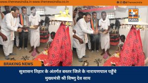 सुशासन तिहार के अंतर्गत बस्तर जिले के नारायणपाल पहुँचे मुख्यमंत्री श्री विष्णु देव साय