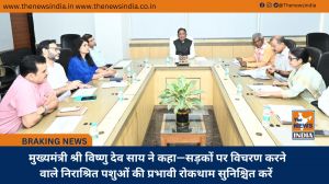  मुख्यमंत्री श्री विष्णु देव साय ने कहा—सड़कों पर विचरण करने वाले निराश्रित पशुओं की प्रभावी रोकथाम सुनिश्चित करें