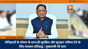 नौनिहालों के पोषण के साथ ही सुरक्षित और सुनहरा भविष्य देने के लिए सरकार प्रतिबद्ध : मुख्यमंत्री श्री साय