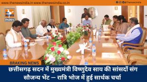  छत्तीसगढ़ सदन में मुख्यमंत्री विष्णुदेव साय की सांसदों संग सौजन्य भेंट — रात्रि भोज में हुई सार्थक चर्चा