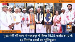  मुख्यमंत्री श्री साय ने नरहरपुर में किया 75.31 करोड़ रुपए के 11 निर्माण कार्यों का भूमिपूजन