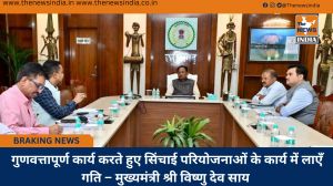 गुणवत्तापूर्ण कार्य करते हुए सिंचाई परियोजनाओं के कार्य में लाएँ गति – मुख्यमंत्री श्री विष्णु देव साय गुणवत्तापूर्ण कार्य करते हुए सिंचाई परियोजनाओं के कार्य में लाएँ गति – मुख्यमंत्री श्री विष्णु देव साय